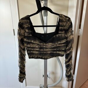 ZARA tulle corset top